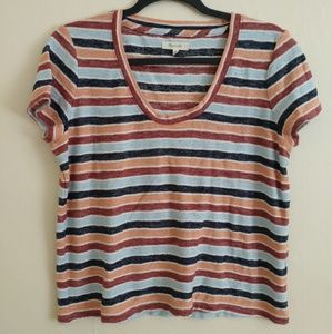 SOLD Madewell Summer Striped Top Size Medium